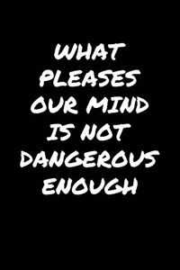 What Pleases Our Mind Is Not Dangerous Enough�