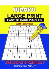 Sudoku Large Print Easy to Hard Puzzles