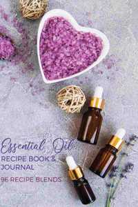 Essential Oil Recipe Book & Journal 96 Recipe Blends