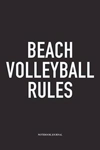 Beach Volleyball Rules
