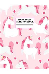 Blank Sheet Music Notebook