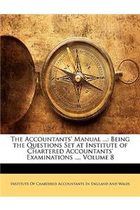 Accountants' Manual ...