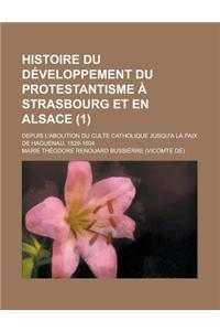 Histoire Du Developpement Du Protestantisme a Strasbourg Et En Alsace; Depuis L'Abolition Du Culte Catholique Jusqu'a La Paix de Haguenau, 1529-1604 (