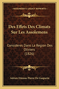 Des Effets Des Climats Sur Les Assolemens