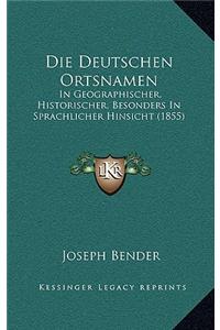 Die Deutschen Ortsnamen