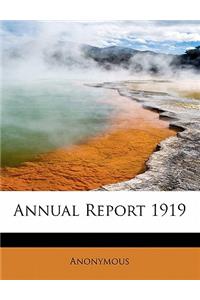 Annual Report 1919