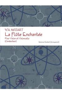 W.A. MOZART La Flute Enchantee Pour Violon et Violoncelle (Conducteur)