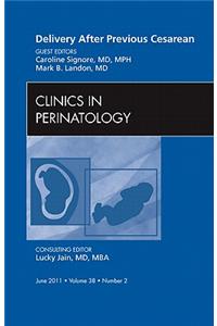 Delivery After Previous Cesarean, an Issue of Clinics in Perinatology