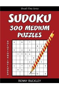 Sudoku 300 Medium Puzzles. Solutions Included