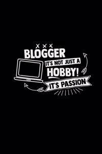 Blogger it's not just a hobby passion