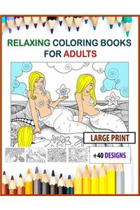 relaxing coloring books for adults large print