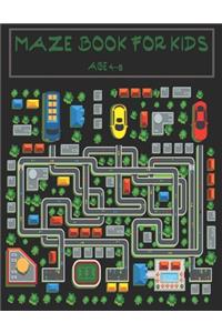 Maze book for kids age 4-8