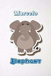 Marcelo Elephant A5 Lined Notebook 110 Pages