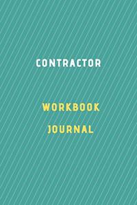 contractor workbook journal Diary - Log - Journal For Recording job Goals, Daily Activities, & Thoughts, History