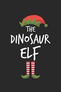 Funny Dinosaur Elf Christmas Notebook Gift