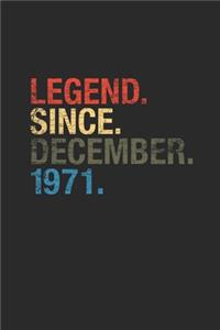 Legend Since December 1971