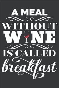 A Meal Without Wine Is Called Breakfast