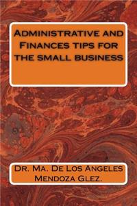 Administrative and Finances tips for the small business