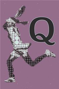 Q Monogram Initial Tennis Journal