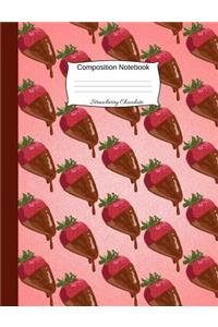 Strawberry Chocolate Composition Notebook