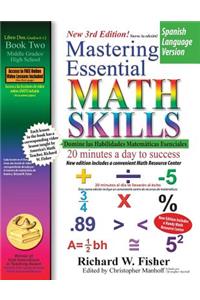 Mastering Essential Math Skills Book 2, Spanish Language Version