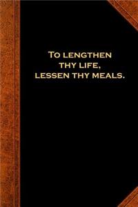 2019 Weekly Planner Ben Franklin Quote Lengthen Life Vintage Style