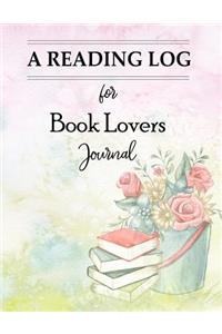 A Reading Log for Book Lovers Journal