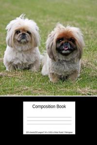 Composition Book 100 Sheets/200 Pages/7.44 X 9.69 In. Wide Ruled/ Pekingese