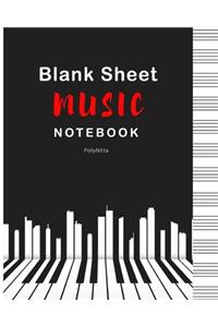 Blank Sheet Music Notebook