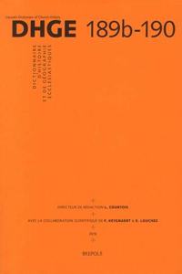 Dictionnaire d'Histoire Et de Geographie Ecclesiastiques - Fascicule 189b-190
