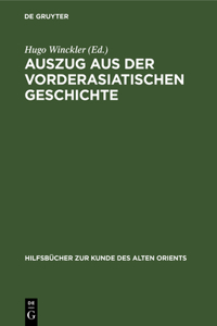 Auszug Aus Der Vorderasiatischen Geschichte