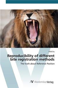 Reproducibility of different bite registration methods