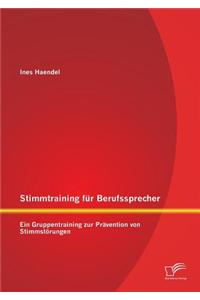 Stimmtraining für Berufssprecher