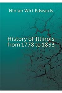 History of Illinois from 1778 to 1833
