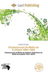 Championnat de Malte de Football 1984-1985