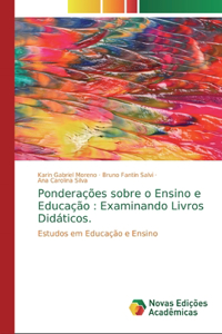 Ponderações sobre o Ensino e Educação