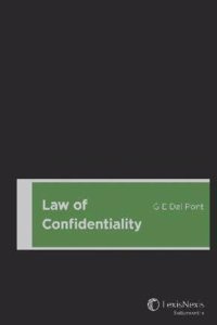 Law Of Confidentiality