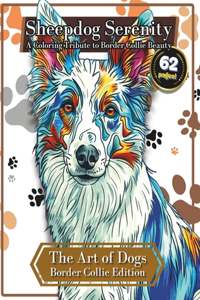 Sheepdog Serenity: A Coloring Tribute to Border Collie Beauty - Unwind and De-stress: Lose yourself in intricate patterns: 62 Pages - The Art of Dogs: Border Collie Ed