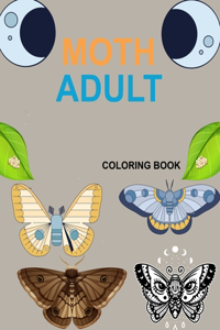 Moth Adult Coloring Book