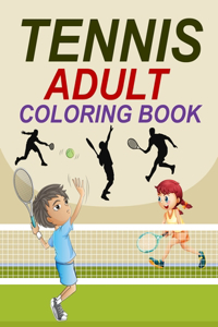 Tennis Adult Coloring Book