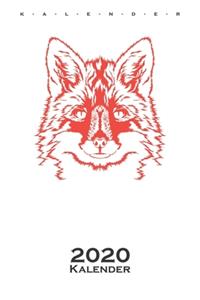Fuchs Kopf Kalender 2020