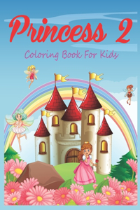 Princess 2 Coloring Book For Kids