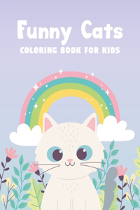 Funny Cats Coloring Book For Kids