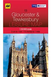 Leisure Map Gloucester & Tewkesbury