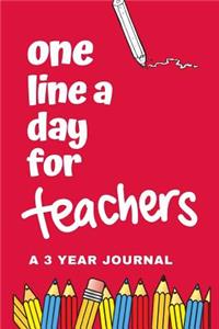 One Line A Day For Teachers