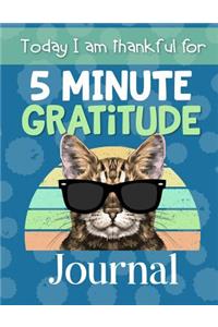5 Minute Gratitude Journal Today I am Thankful For