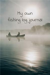 My own fishing journal