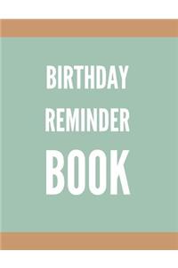 Birthday Reminder Book