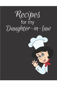Recipes for my Daughter-in-law