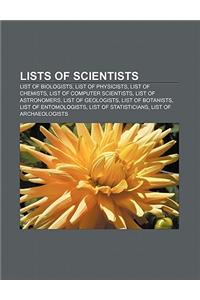 Lists of Scientists